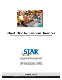 Introduction to Functional Routines