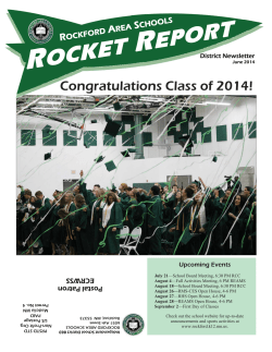 rocket report - Rockford Area Schools