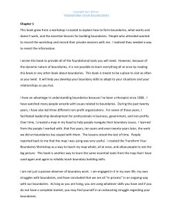 Transform Your Boundaries