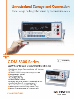 C-DM-8300 Series <MA - Caltest Instruments Ltd