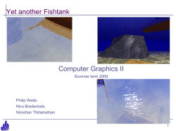 Computer Graphics II: Fishtank