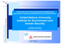 Advancing human security through knowledge