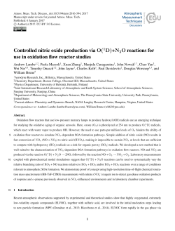 Controlled nitric oxide production via O( 1D)+N2O reactions for use