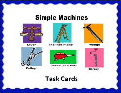 Simple Machines Card Activity