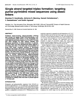 targeting purine-pyrimidine mixed sequences using abasic linkers
