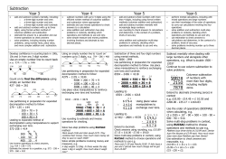 KS2 Subtraction - Wortham Primary School