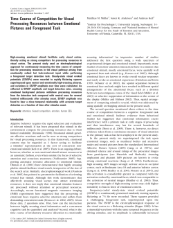 Time Course of Competition for Visual