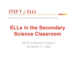 NSTA Presentation
