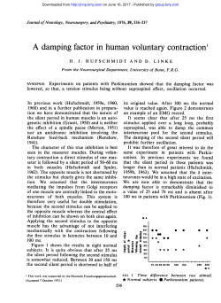 A damping factor in human voluntary contraction
