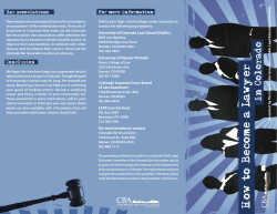 How to Become a Lawyer - Colorado Bar Association