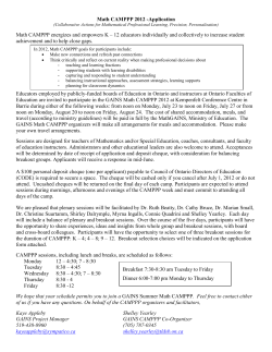 Math CAMPPP energizes and empowers educators individually and