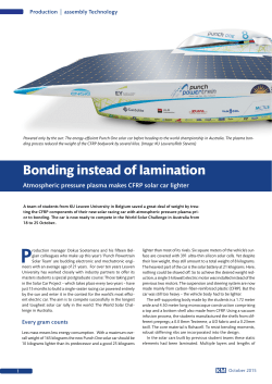 Bonding instead of lamination