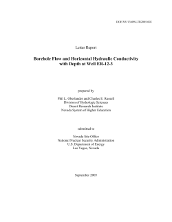 Borehole Flow and Horizontal Hydraulic Conductivity with Depth at