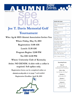 March 2015 - Alumni - University of Kentucky