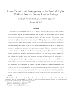 Excess Capacity and Heterogeneity in the Fiscal