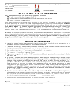 elite sanction addendum