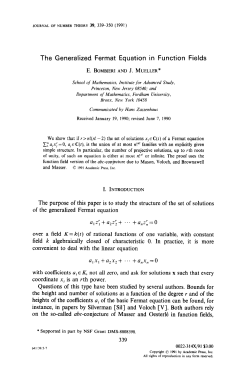 The Generalized Fermat Equation in Function Fields