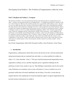 Berghaus, Developing Good Soldiers_The Problem of