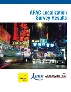 2008 APAC Localization Survey Results