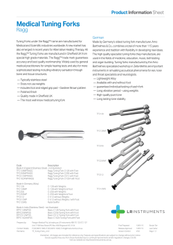 Tuning Forks - LR Instruments
