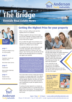 April 2016 Edition - Anderson Family Real Estate