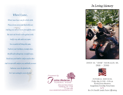 In Loving Memory - Wiedeman Funeral Home Inc