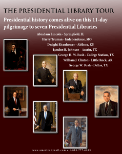 THE PRESIDENTIAL LIBRARY TOUR