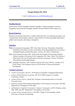 Curriculum Vitae - Concordia University Irvine