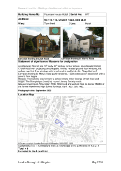077 Fountain House Hotel, 120 Church Road, Hayes