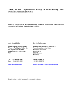 (proposal, short version) - Canadian Political Science Association