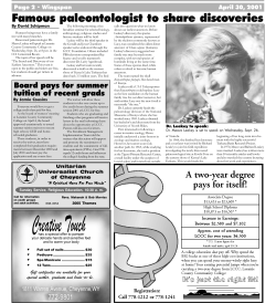 Famous paleontologist to share discoveries
