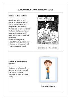 some common spanish reflexive verbs