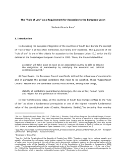 The &ldquo;Rule of Law&rdquo; as a Requirement for - Konrad-Adenauer