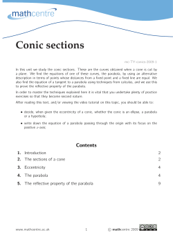 Conic sections