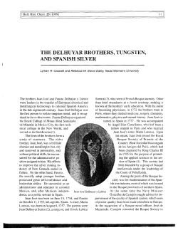 the delhuyar brothers, tungsten, and spanish silver