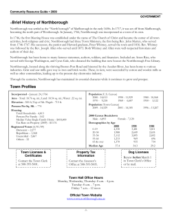 Community Resource Guide - Northborough Free Library