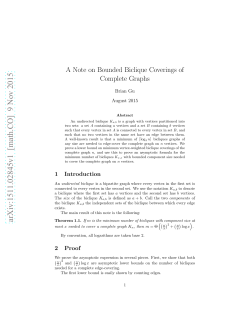 A Note on Bounded Biclique Coverings of Complete Graphs