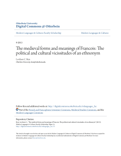 The political and cultural vicissitudes of an ethnonym