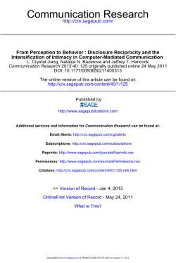 Communication Research