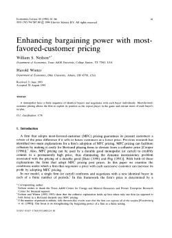 Enhancing bargaining power with most- favored