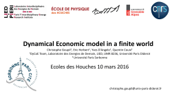 Les-Houches-10-mars - Science for Energy Scenarios