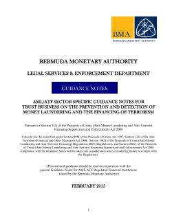 AML ATF Sector Specific Guidance Notes for Trust Business on the