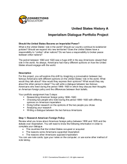 Imperialism Dialogue Portfolio Project