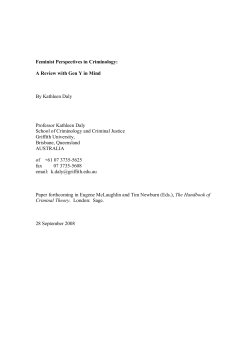 Feminist perspectives in criminology: a review
