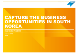 capture the business opportunities in south korea