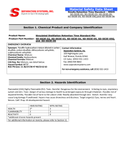 Material Safety Data Sheet