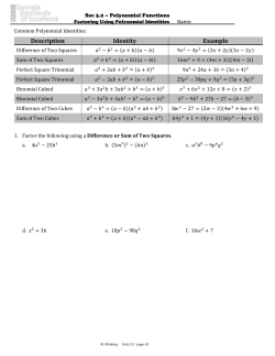 Description Identity Example