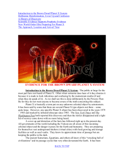 ncoming! Evidence For the Brown Dwarf/Planet X System