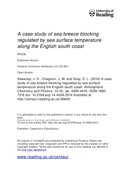 A case study of sea breeze blocking regulated by sea surface