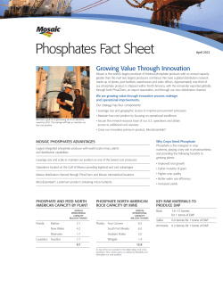 Phosphates Fact Sheet